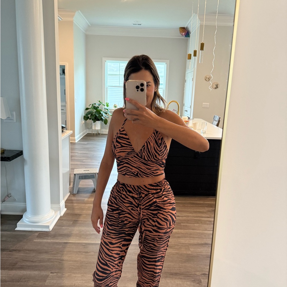 Zebra Print Women's Jumpsuit